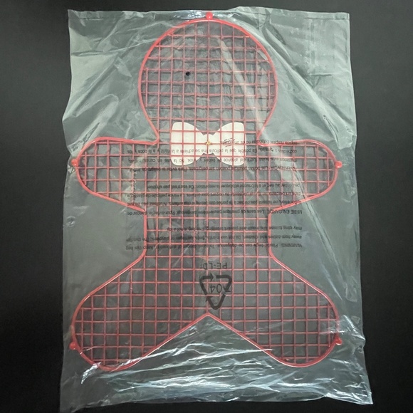 NWT Anthropologie Season's Eatings Gingerbread Cookie Cooling Rack, Red - Picture 6 of 9